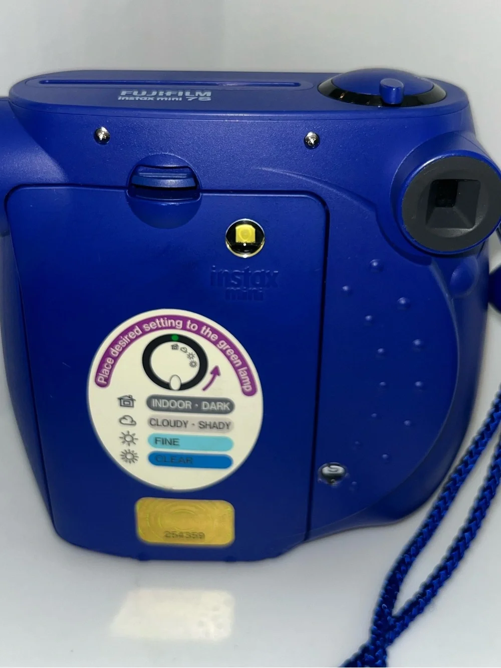 FUJIFILM Instax Mini 7S Blue Instant Print Film Camera: Works 100%